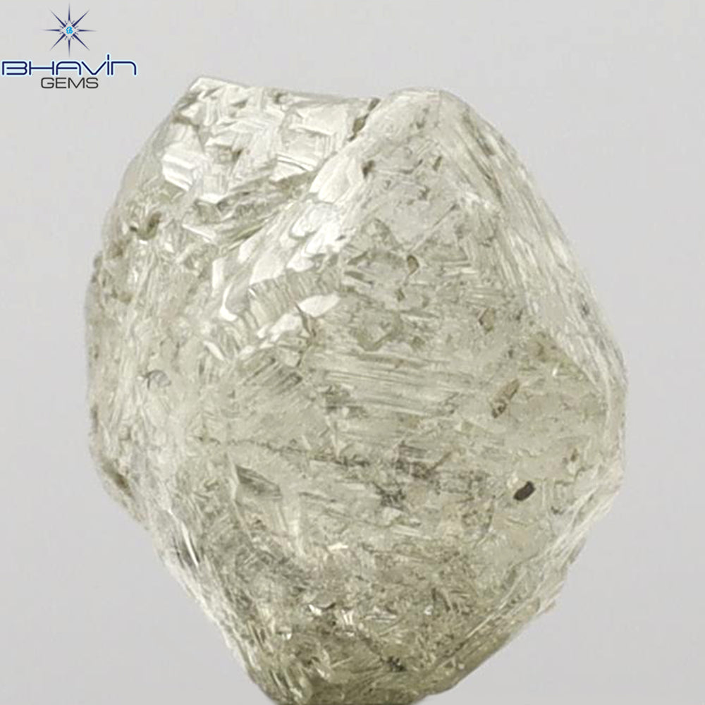 4.49 CT Rough Shape Natural Diamond Yellow Color I3 Clarity (8.93 MM)
