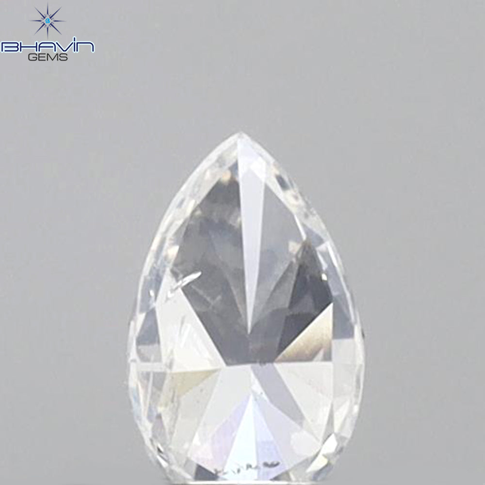 0.15 CT Pear Shape Natural Diamond White Color SI1 Clarity (4.10 MM)