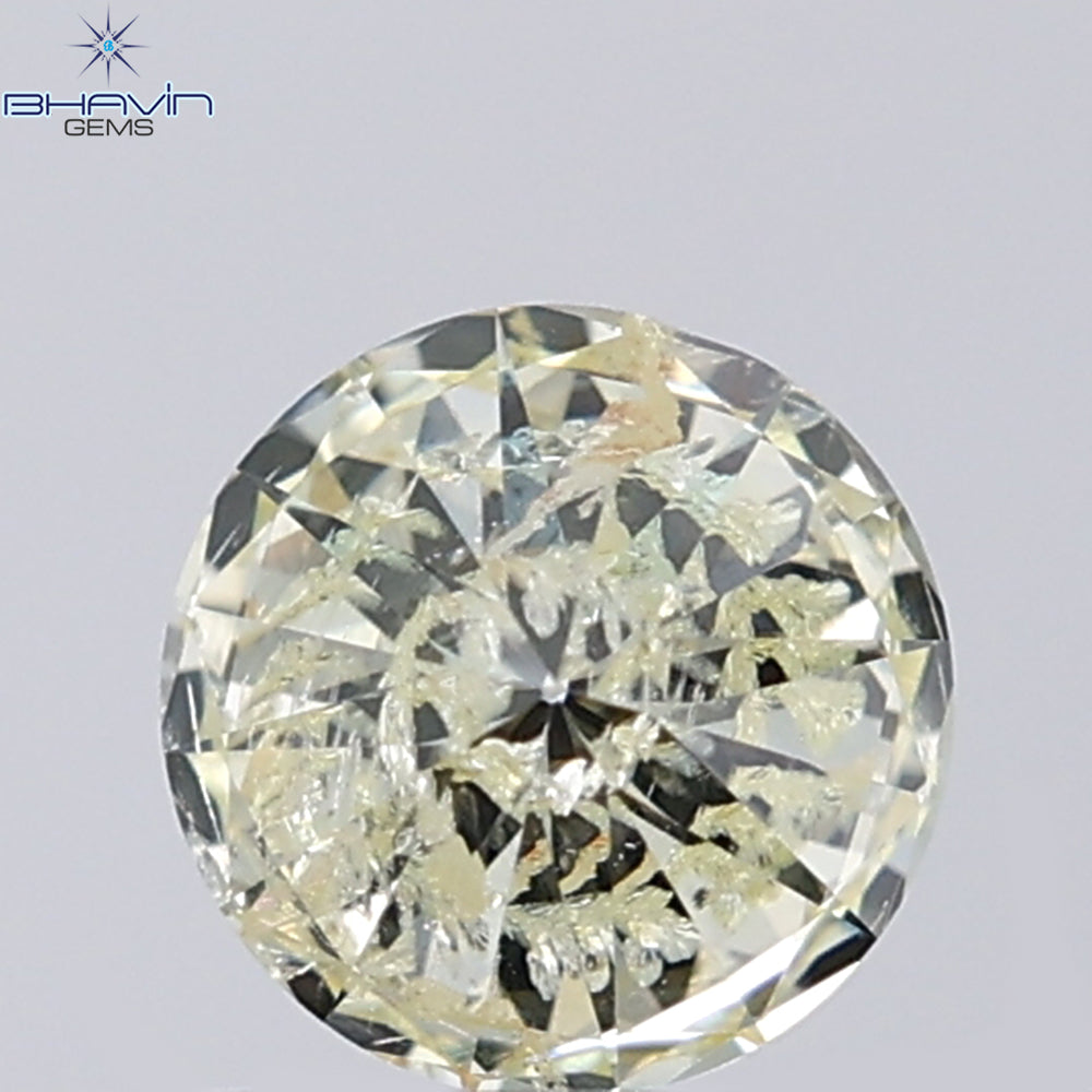 0.18 CT ラウンド ローズ カット シェイプ 天然ダイヤモンド ピンク色 I2 クラリティ (3.86 MM)