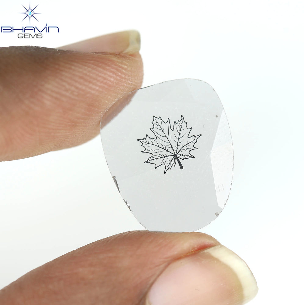 2.08 CT Lab Grown Slice (Leave) Diamond White Color Clarity VS (15.40 MM)