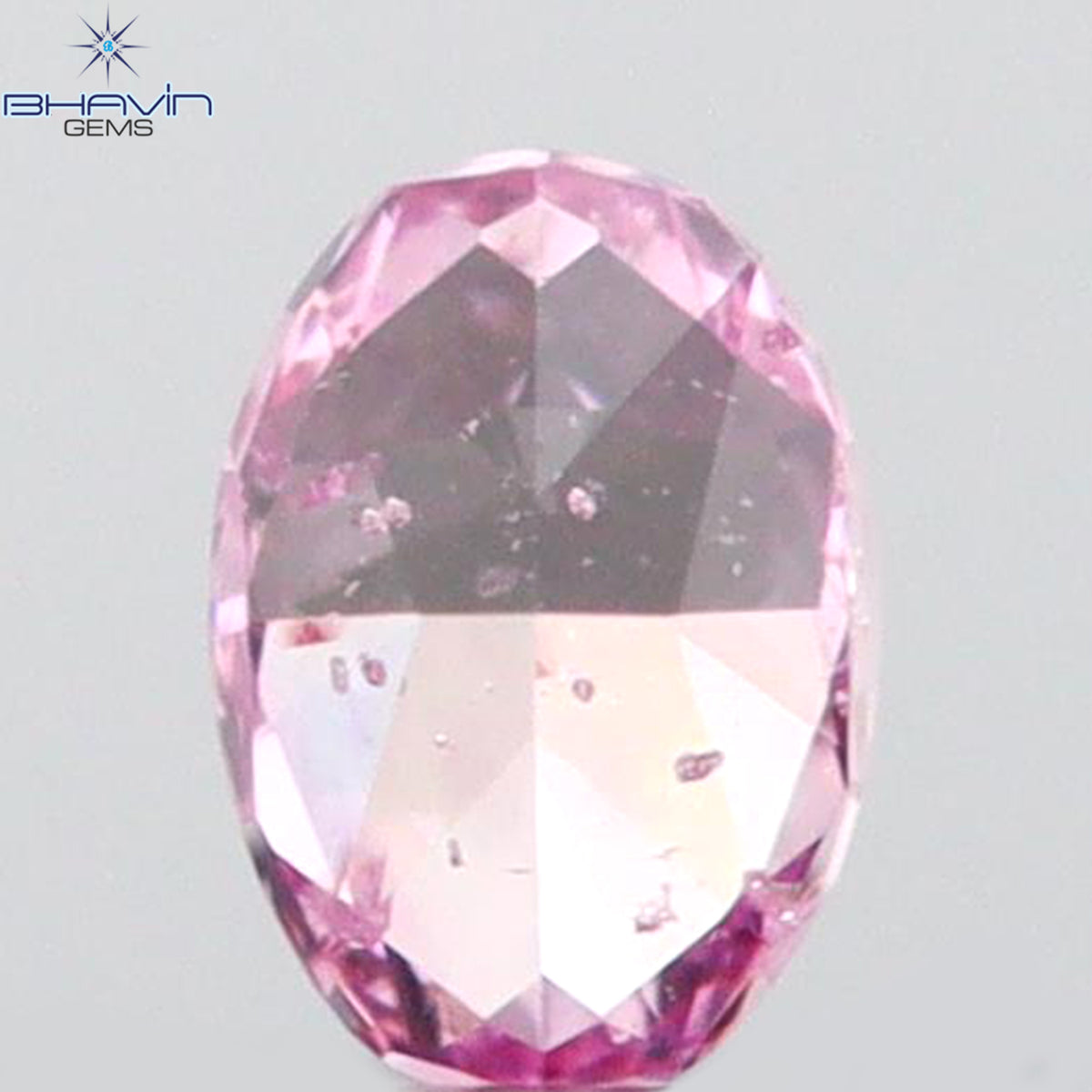 0.06 CT Oval Shape Natural Diamond VIVID Pink (Argyle) Color SI1 Clarity (2.70 MM)