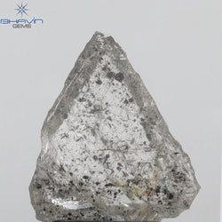 2.84 CT Rough Shape Natural Diamond Salt And Pepper Color I3 Clarity (10.62 MM)