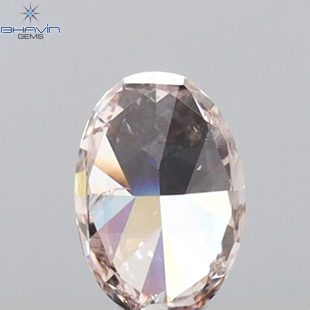 0.25 CT Oval Shape Natural Diamond Pink Color VS2 Clarity (4.63 MM)