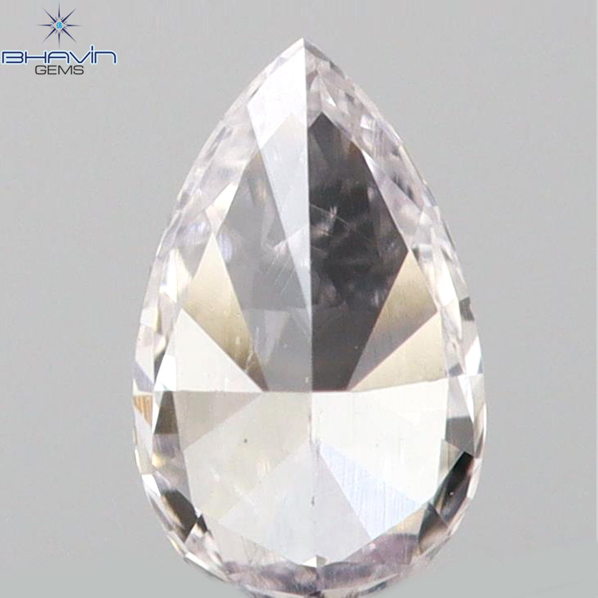 0.09 CT ペアシェイプ 天然ダイヤモンド ピンクカラー VS2 クラリティ (3.88 MM)