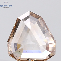 1.28 CT Shield Natural Brown Diamond SI1 Clarity (7.25 MM)