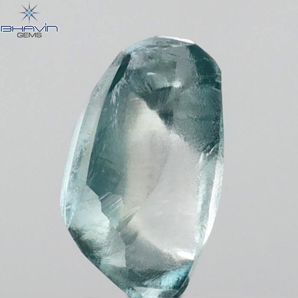 1.04 CT Rough Shape Enhanced Blue Color VS2 Clarity (8.32 MM)