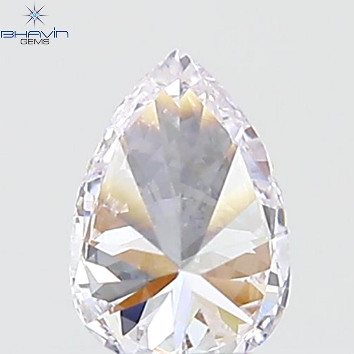 GIA Certified 0.27 CT  Natural Pear Pink Diamond VS2 Clarity (5.48 MM)