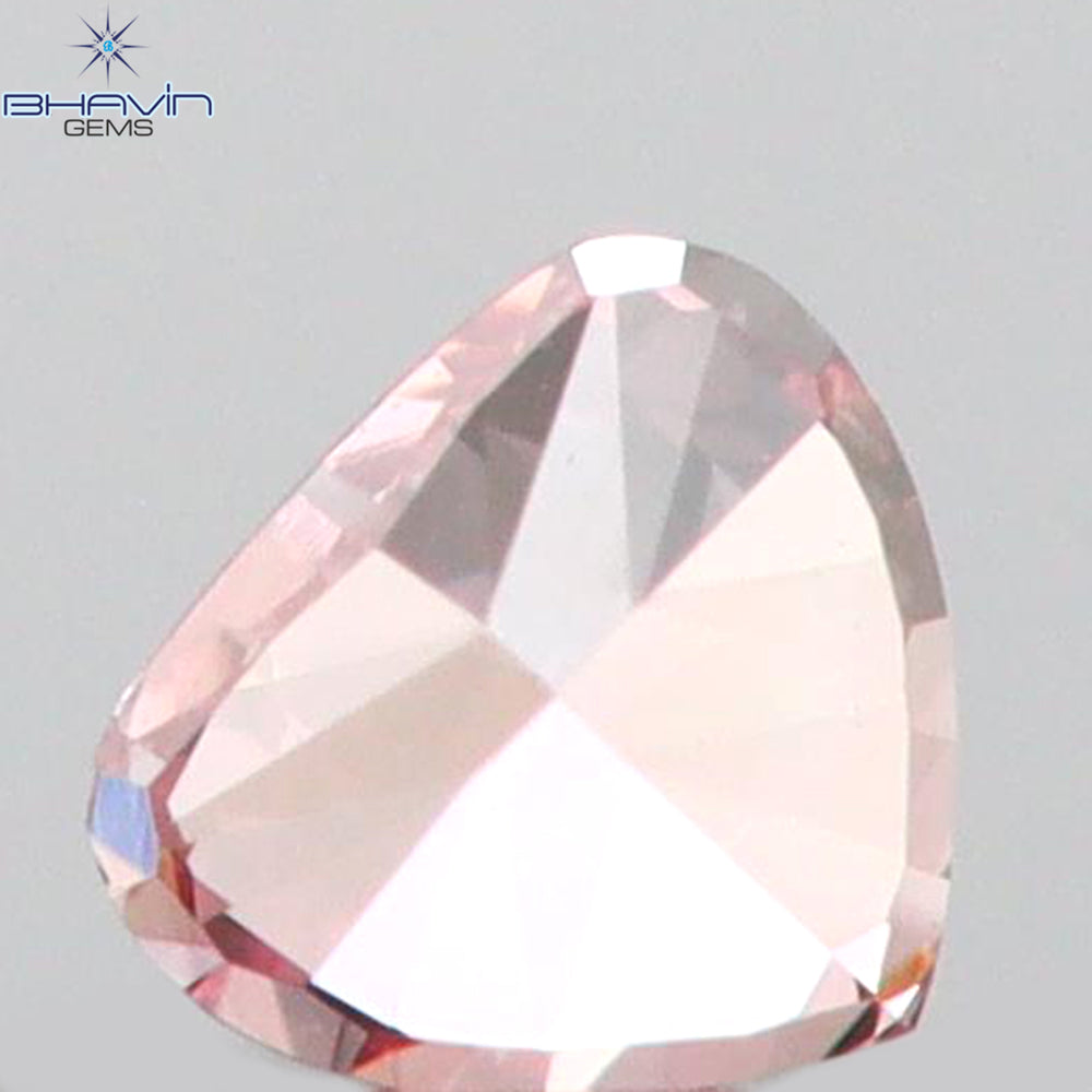 0.04 CT Heart Shape Natural Diamond Pink Color VS1 Clarity (2.15 MM)