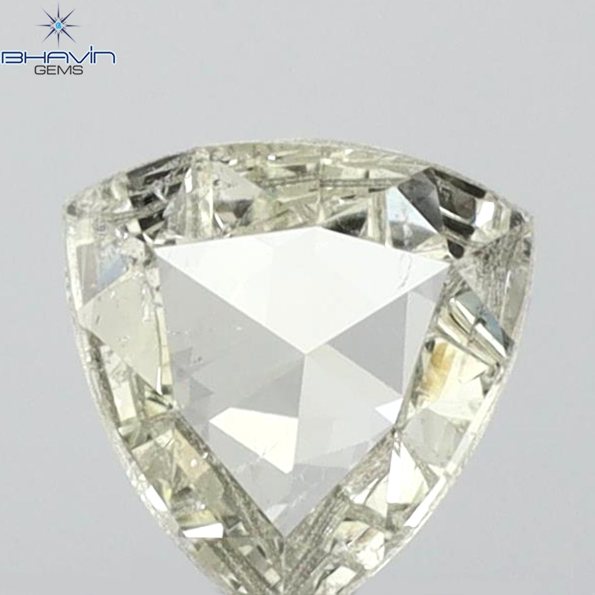 0.35 CT Natural Triangle Diamond White Color Clarity SI1 (6.05 MM)