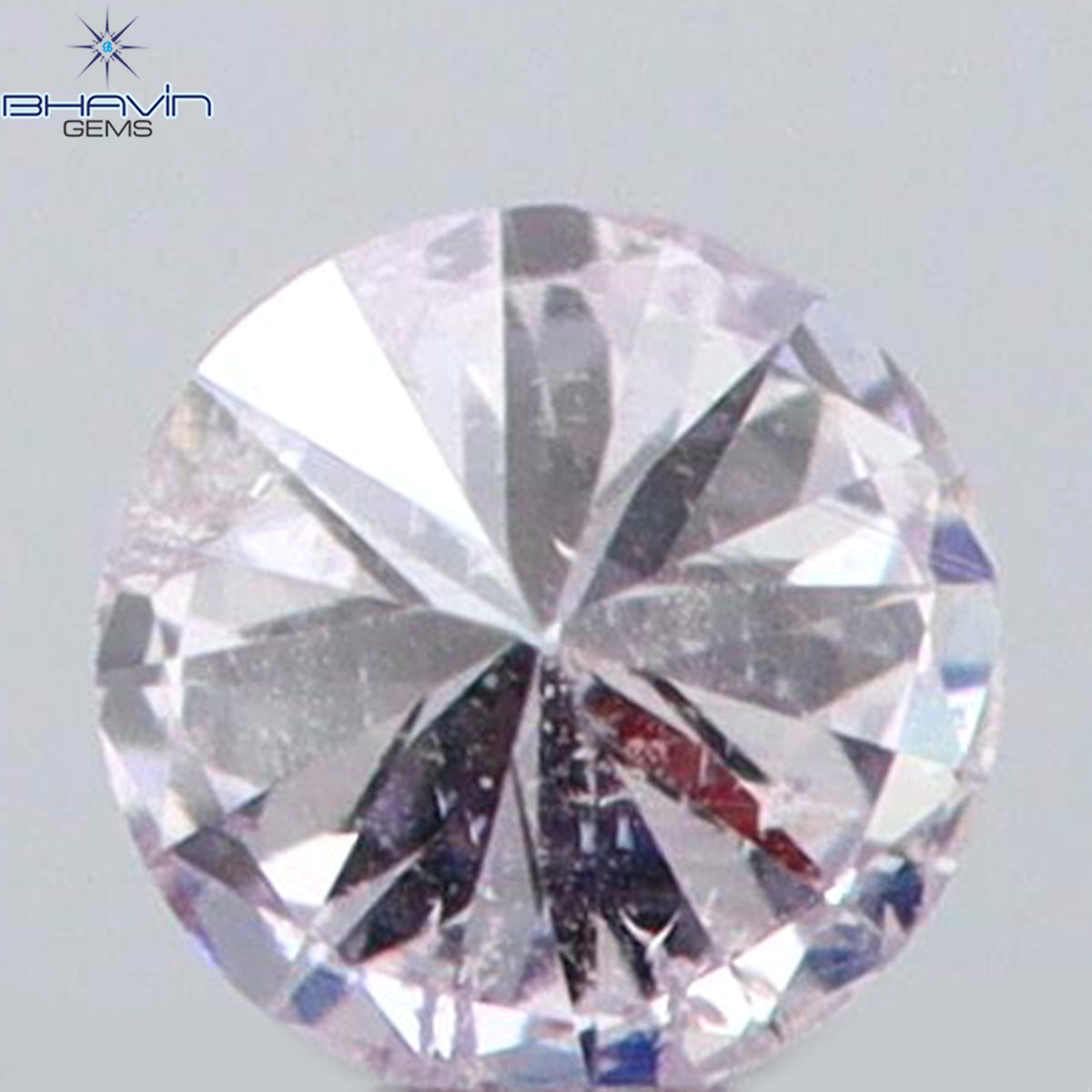 0.02 CT ラウンドシェイプ 天然ダイヤモンド ピンク（アーガイル）カラー SI2 クラリティ（1.57 MM）