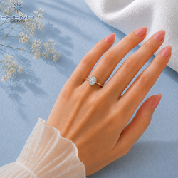 Oval Cut Bezel Set Solitaire Engagement Ring in Rose Gold