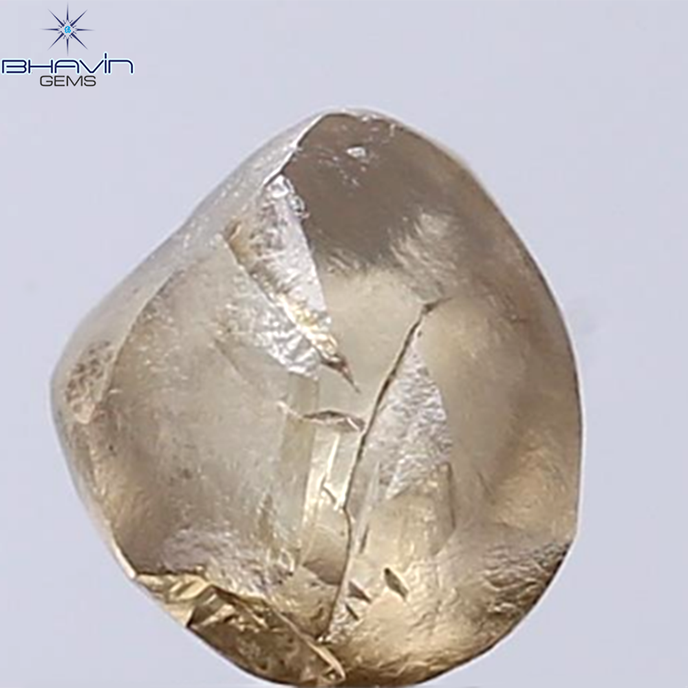 1.53 CT Rough Shape Natural Diamond Dark Brown Color SI2 Clarity (6.93 MM)