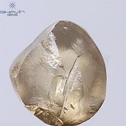 1.53 CT Rough Shape Natural Diamond Dark Brown Color SI2 Clarity (6.93 MM)