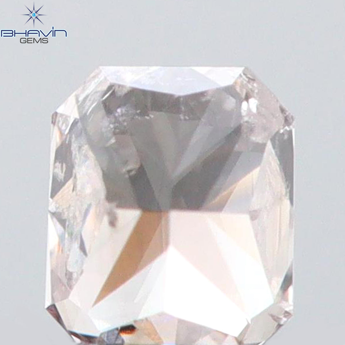 0.13 CT Natural Radiant Diamond Pink Color Clarity SI2 (2.98 MM)