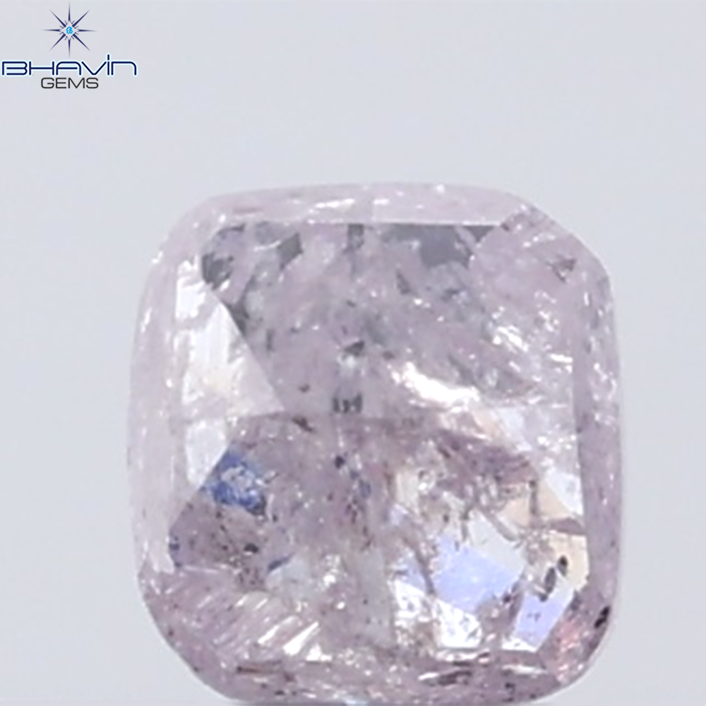 0.24 CT Cushion Diamond Natural Pink Color I3 Clarity (3.30 MM)
