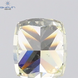 1.01 CT Cushion Diamond Natural Yellow Color VS2 Clarity (5.56 MM)