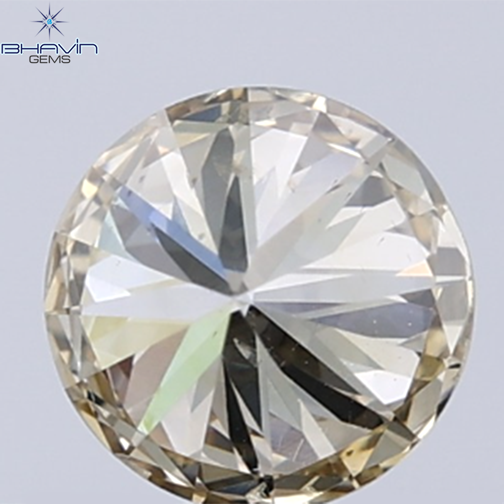 0.18 CT ラウンド ローズ カット シェイプ 天然ダイヤモンド ピンク色 I2 クラリティ (3.86 MM)