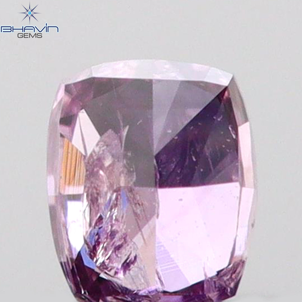 0.08 CT クッションシェイプ 天然ダイヤモンド ピンクカラー I2 クラリティ (2.60 MM)