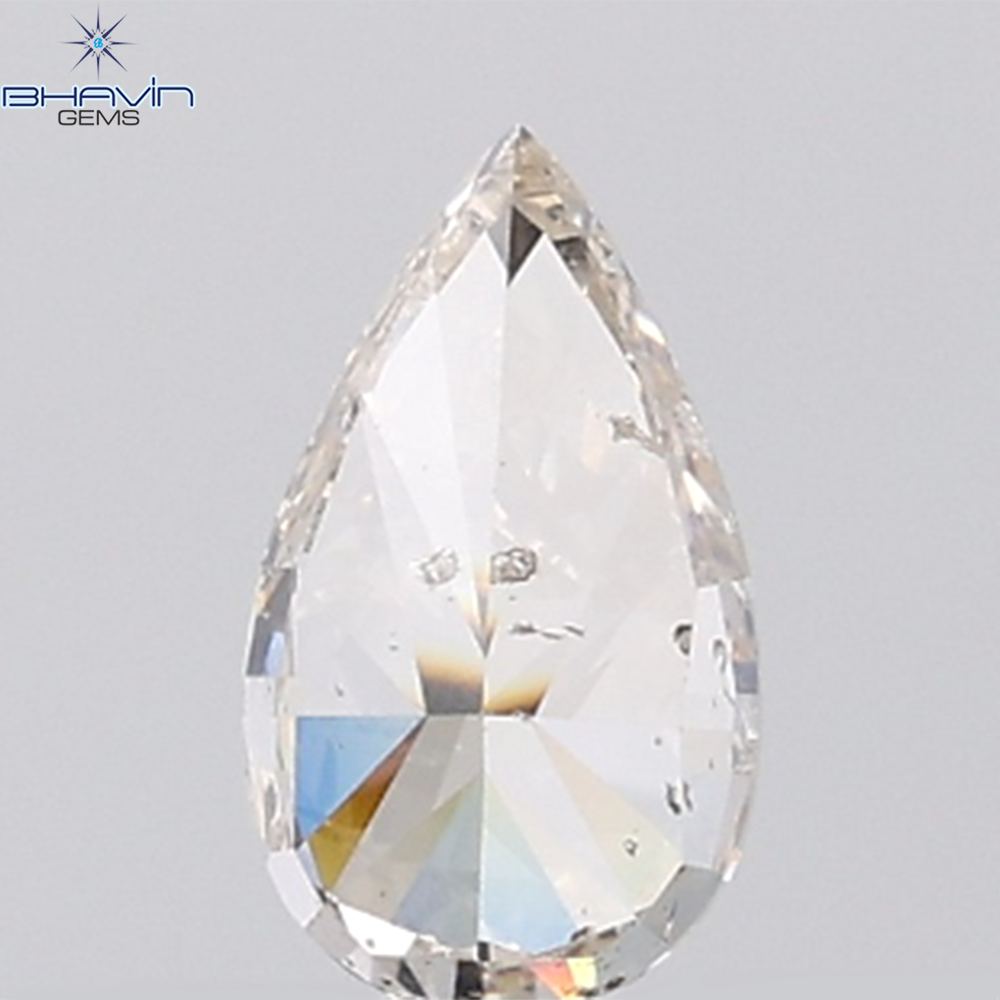 0.90 CT Pear Diamond Natural White Color SI2 Clarity (8.21 MM)