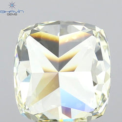 GIA認定 1.27 CT クッションダイヤモンド イエローカラー 天然ダイヤモンド VS1 クラリティ (5.97 MM)