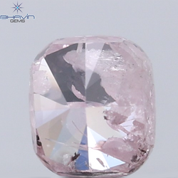 0.37 CT Cushion Diamond Natural Pink Color I3 Clarity (4.13 MM)