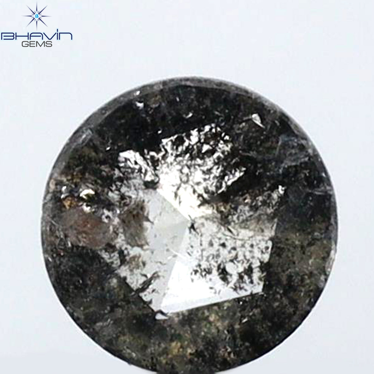 0.29 CT ラウンド ローズカット 天然ダイヤモンド ソルト＆ペーパーカラー I3 クラリティ (4.70 MM)
