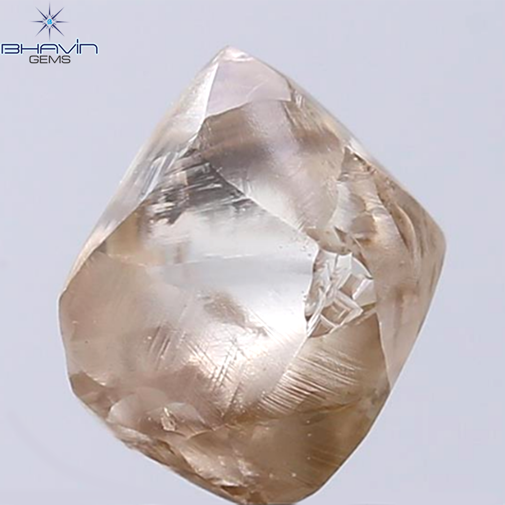 3.75 CT Rough Shape Natural Diamond Brown Color SI Clarity (10.23 MM)