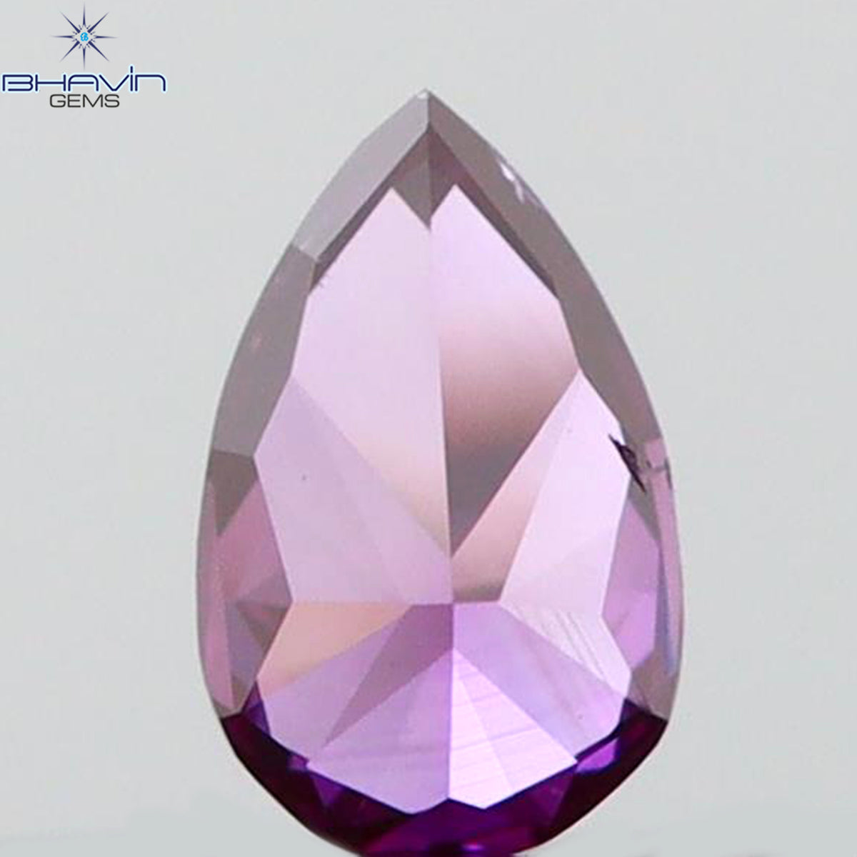 0.07 CT Natural Pear Diamond Enhanced Pink Color Clarity VS2 (3.22 MM)
