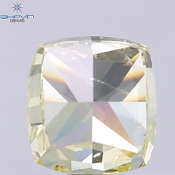 GIA認定 1.27 CT クッションダイヤモンド イエローカラー 天然ダイヤモンド VS1 クラリティ (5.97 MM)