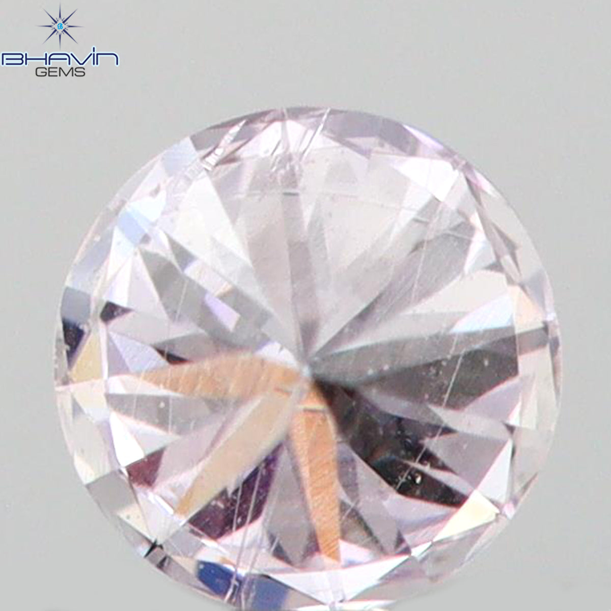0.05 CT Natural Round Diamond Pink Color Clarity VS2 (2.43 MM)