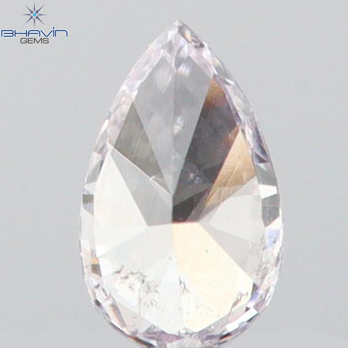 0.08 CT ペアシェイプ ナチュラル ダイヤモンド ピンク色 VS1 クラリティ (3.45 MM)