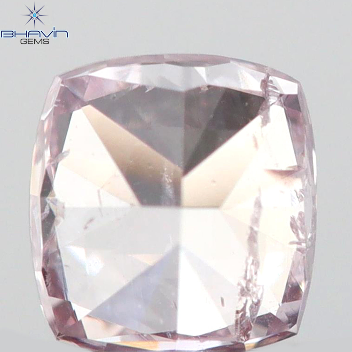 0.05 CT クッションシェイプ 天然ダイヤモンド ピンク色 I1 クラリティ (2.11 MM)