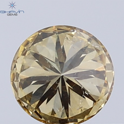 0.32 CT Natural Round Diamond Brown Color Clarity VS2 (4.38 MM)