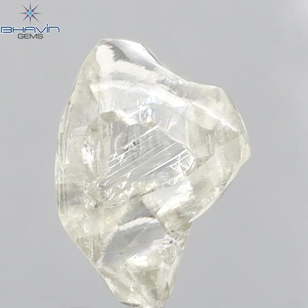 2.36 CT Rough Shape Natural Diamond White Color VS2 Clarity (9.91 MM)