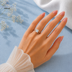 Princess Cut Bezel Set Solitaire Engagement Ring in Rose Gold