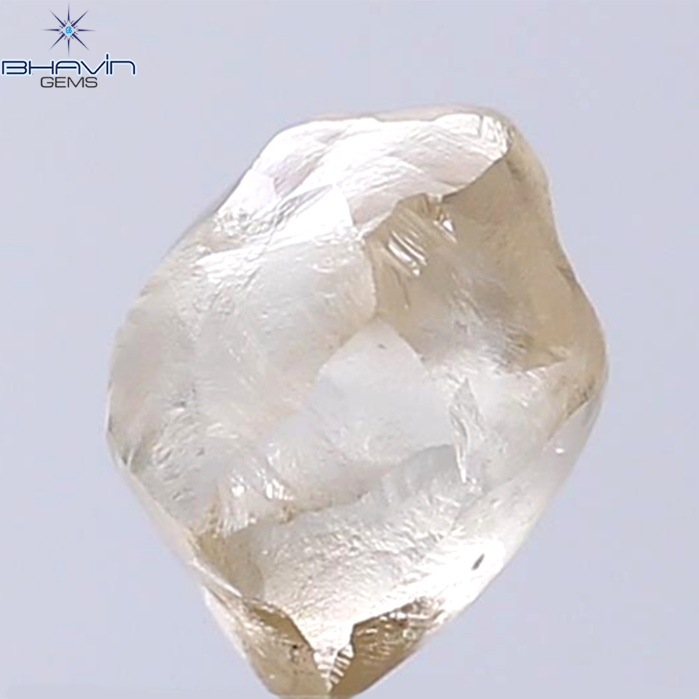 2.58 CT Rough Shape Natural Diamond Brown Color SI1 Clarity (8.12 MM)