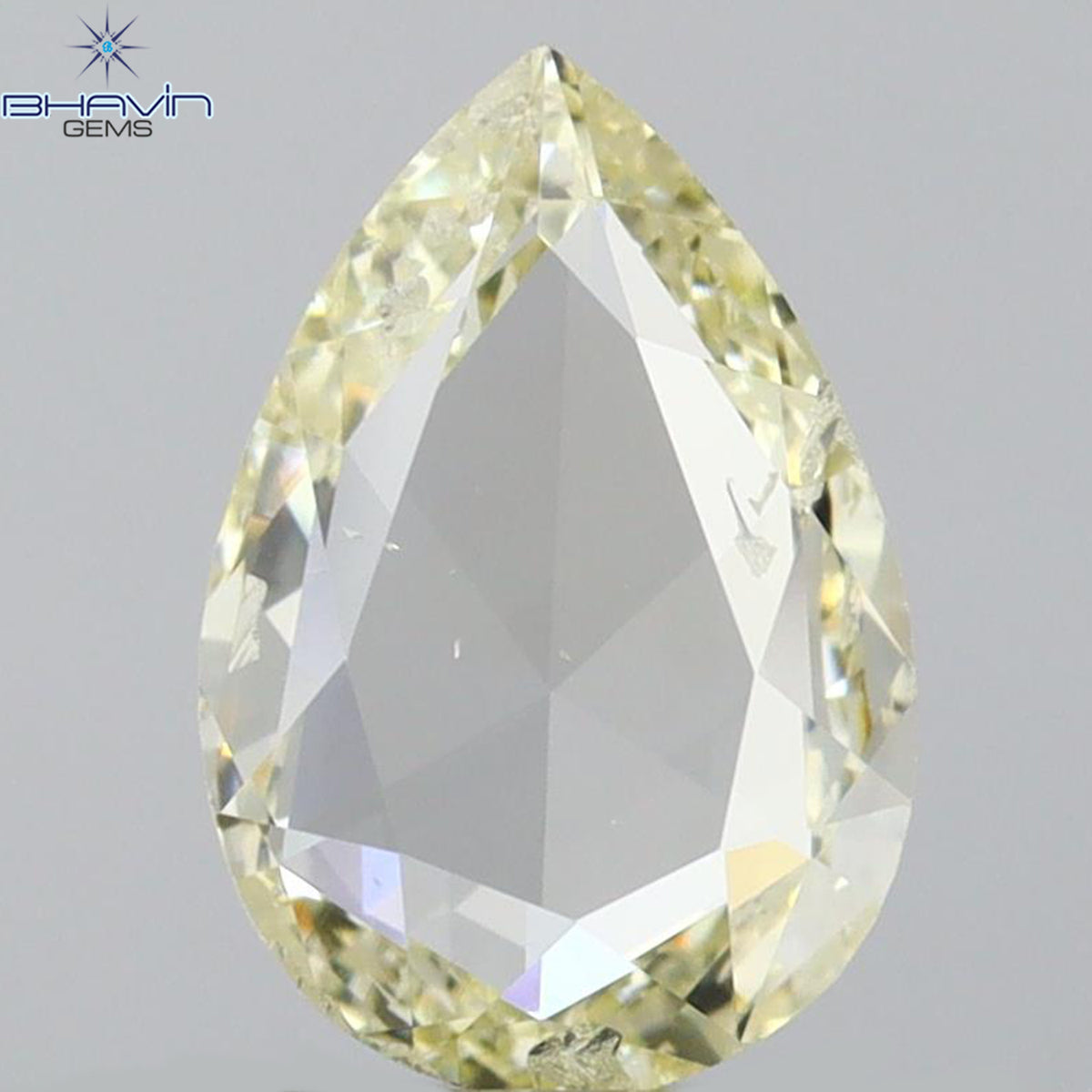 0.29 CT ペアシェイプ ナチュラル ダイヤモンド グリーン (カメレオン) カラー VS1 クラリティ (5.89 MM)