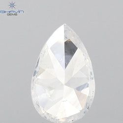 0.31 CT Pear Shape Natural Diamond White Color I1 Clarity (5.60 MM)