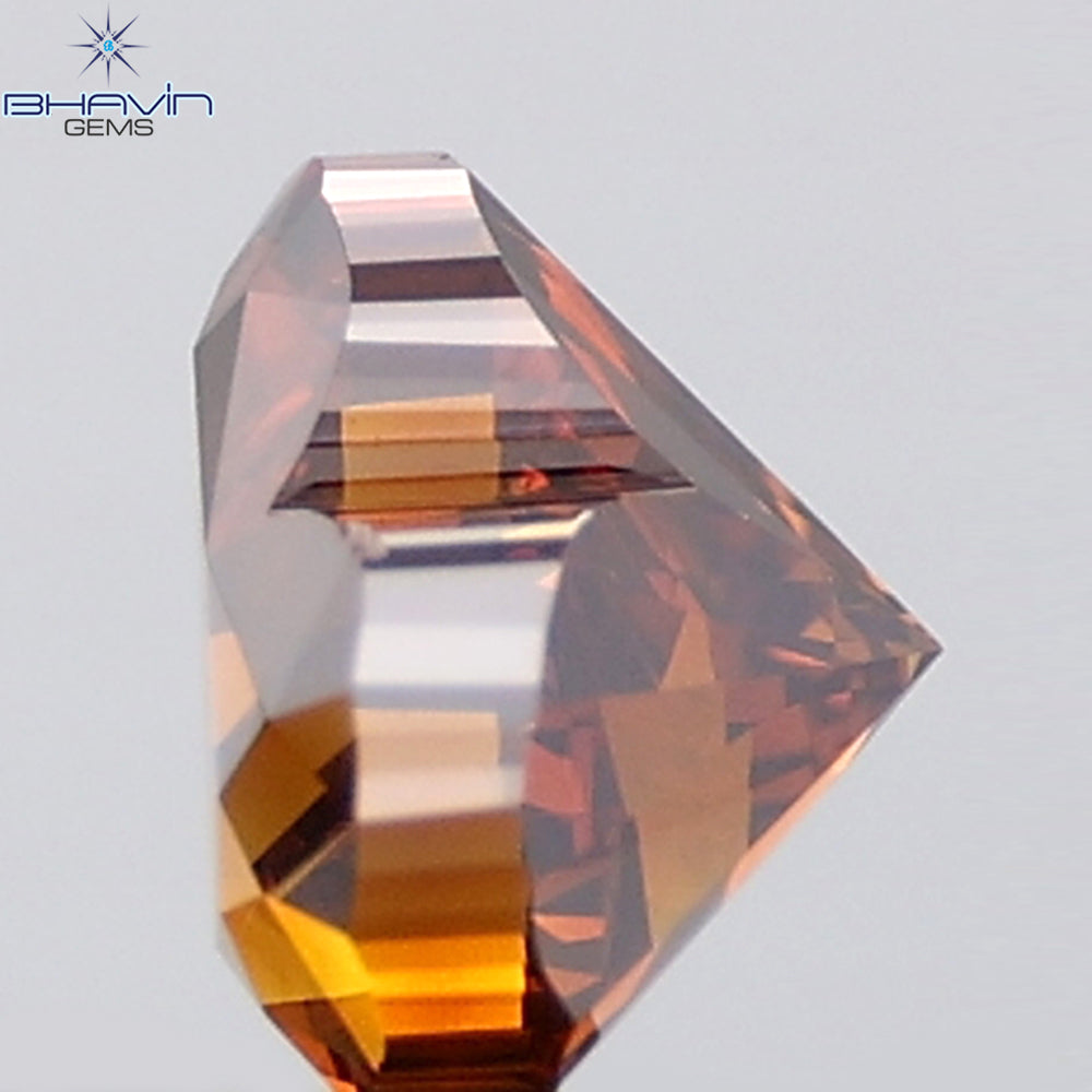 1.01 CT Heart Shape Natural Diamond Red Color VS2 Clarity (6.30 MM)