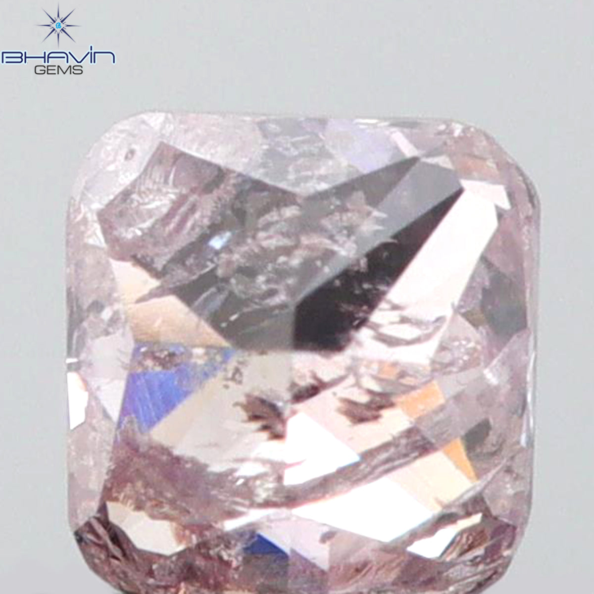 0.20 CT Natural Cushion Diamond Pink Color Clarity I3 (3.34 MM)