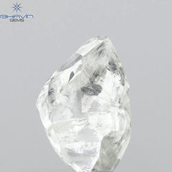 0.57 CT Rough Shape Natural Diamond White Color VS1 Clarity (5.87 MM)
