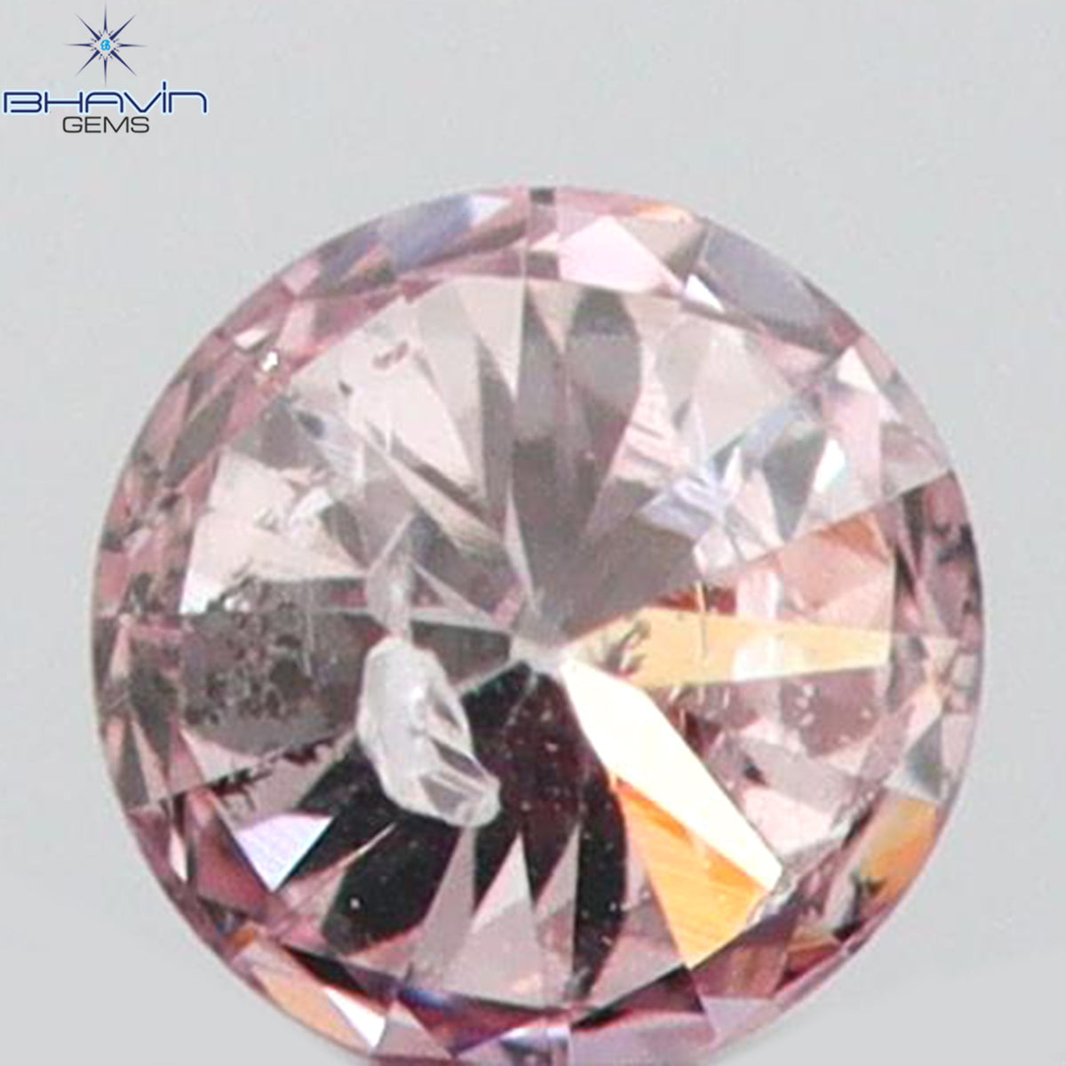 0.03 CT Natural Round Diamond Pink (Argyle) Color Clarity I1 (2.00 MM)