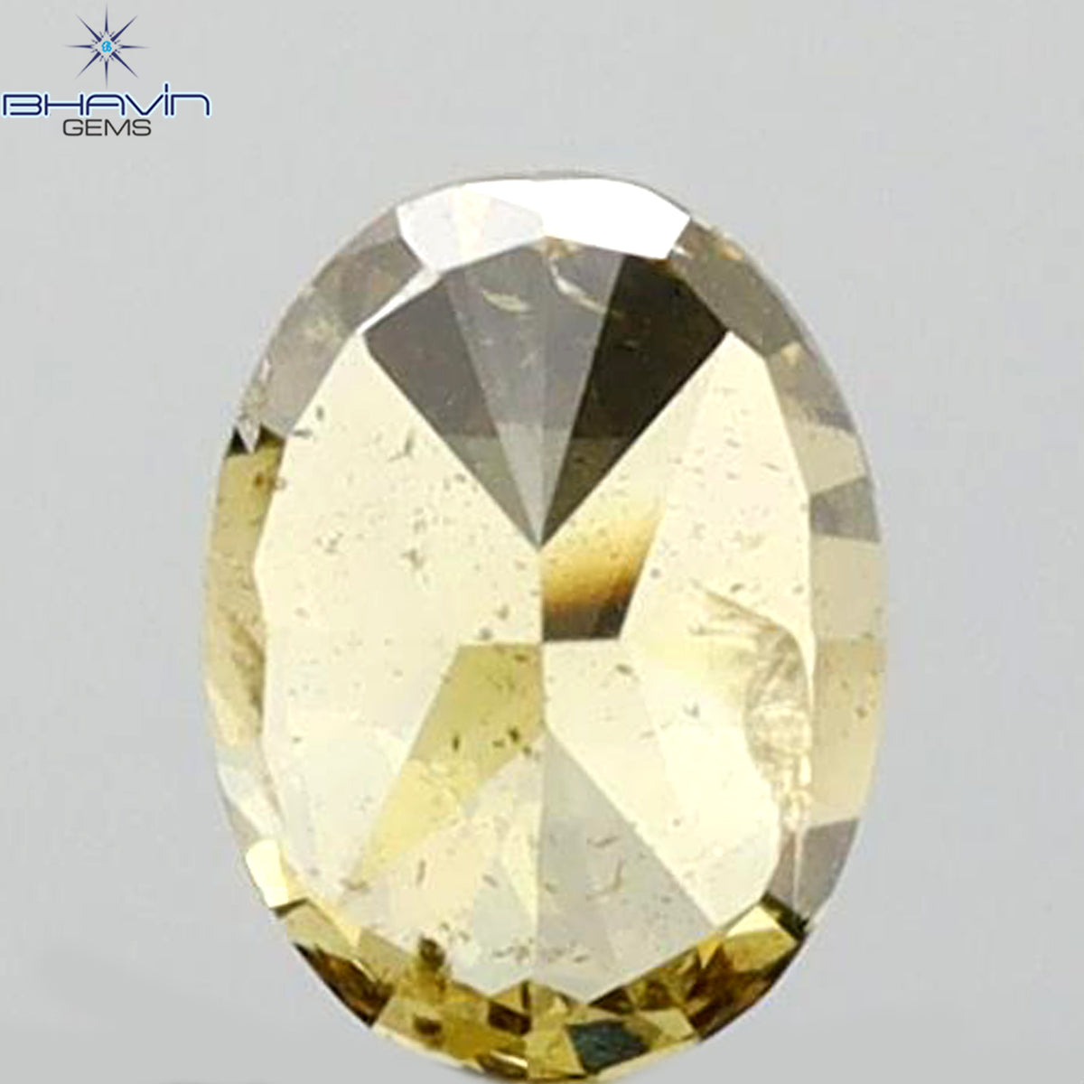 0.24 CT オーバルシェイプ 天然ダイヤモンド グリーン（カメレオン）カラー SI1 クラリティ（4.20 MM）