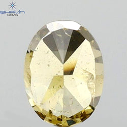 0.24 CT Oval Shape Natural Diamond Green (Chameleon) Color SI1 Clarity (4.20 MM)