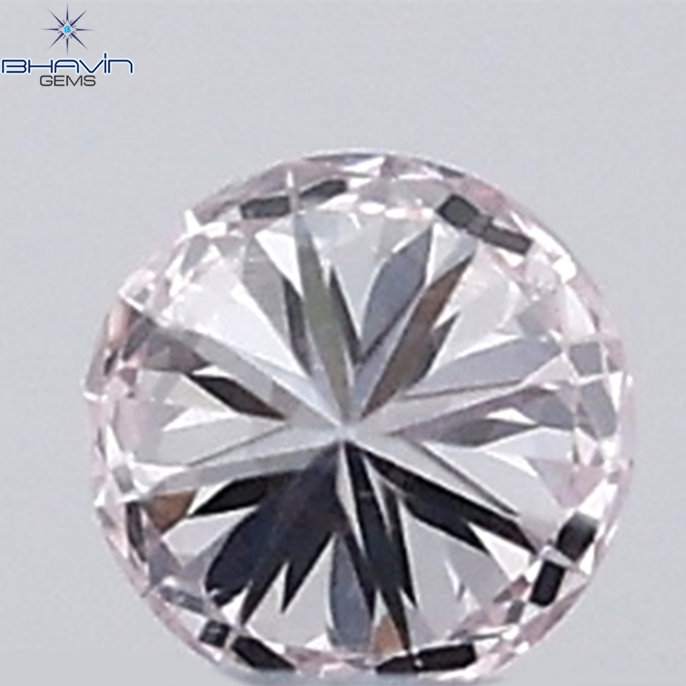 0.03 CT Round Natural Diamond Pink Color VS-SI Clarity