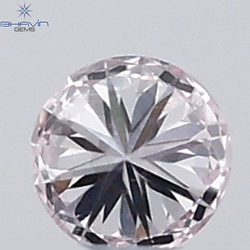 0.03 CT Round Natural Diamond Pink Color VS-SI Clarity