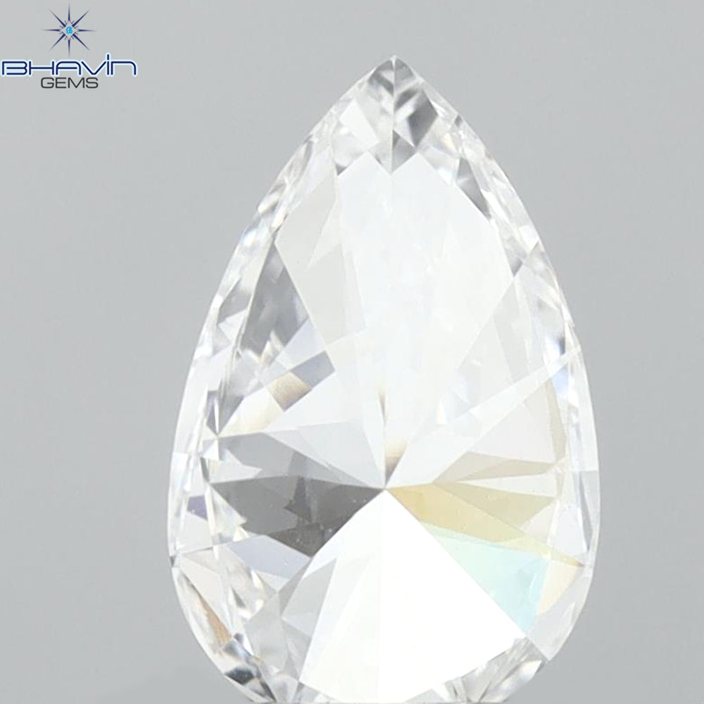 0.83 CT Pear Diamond Enhanced White (D) Color VVS1 Clarity (8.16 MM)