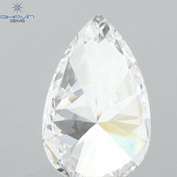 0.83 CT Pear Diamond Enhanced White (D) Color VVS1 Clarity (8.16 MM)