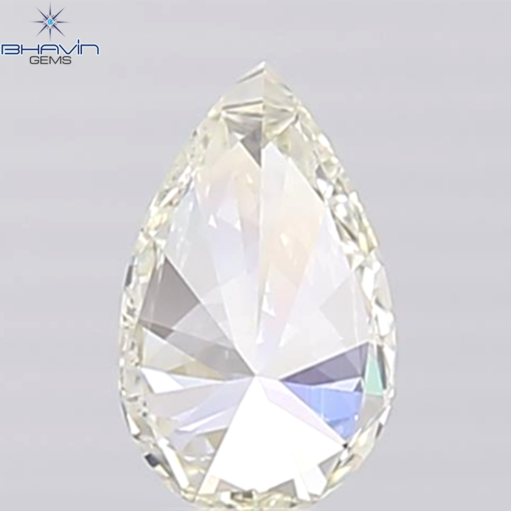 0.52 CT Pear Shape White Diamond VS2 Clarity (7.15 MM)