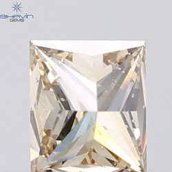 1.01 CT Princess Shape Natural Brown Diamond SI Clarity (5.43 MM )